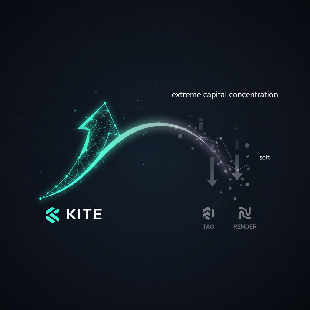 AIセクター総崩れでもKITEだけ15%急伸、資金一極集中鮮明に
