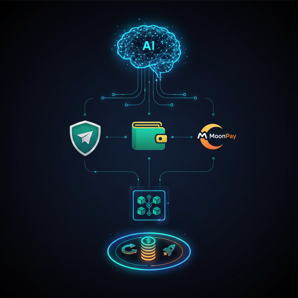 Telegram・Trust Wallet・MoonPayが示す、AIエージェント時代の“実行系”インフラ