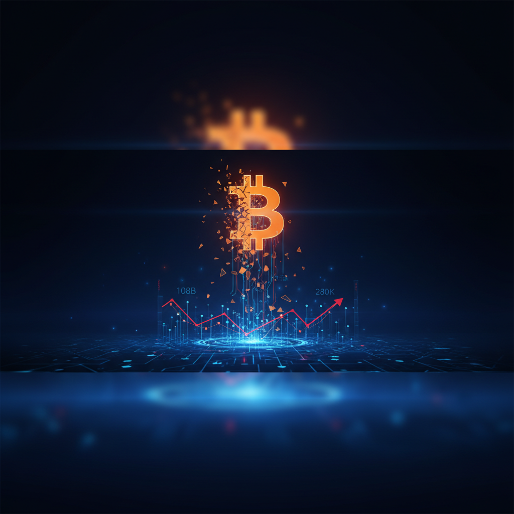 BTCフラッシュクラッシュ、6分で1080億ドル消失・清算28万人