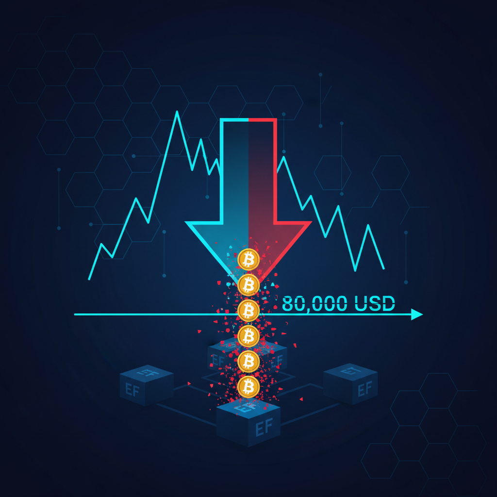 ビットコインETFに6.35億ドル流出　80,000ドル割れで何が起きたのか