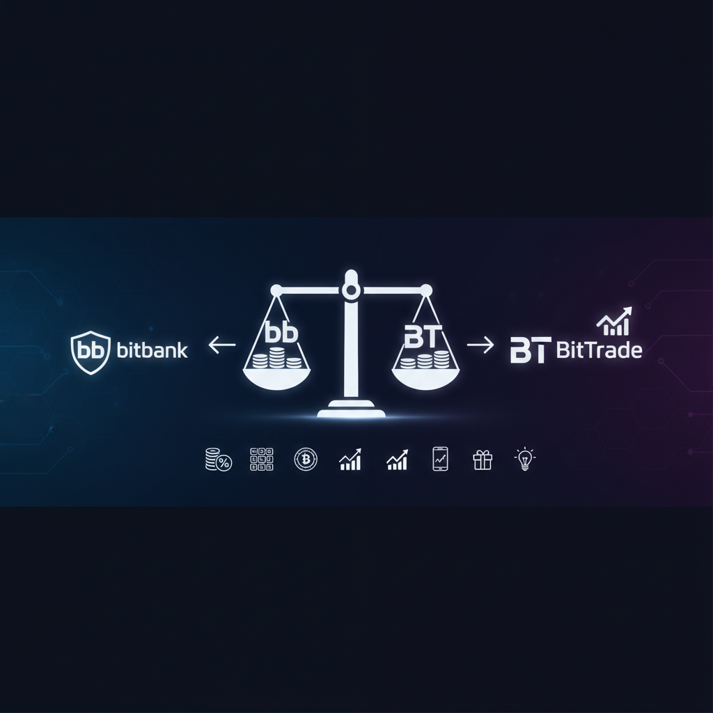 bitbankとBitTradeを徹底比較|手数料・銘柄で選ぶ