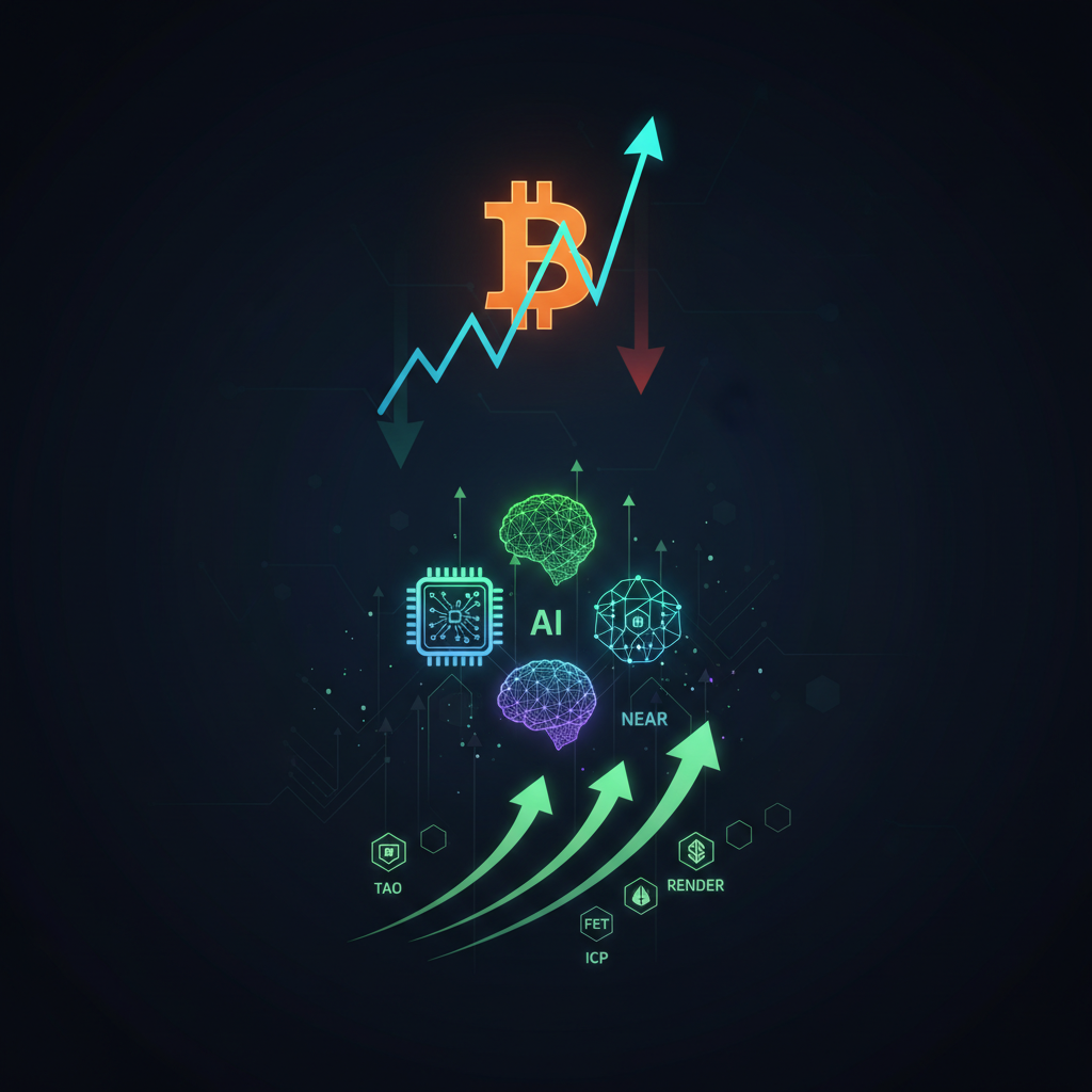 BTC反発でも現物ETF流出止まらず、AIトークンは軒並み逆行高で切り返す