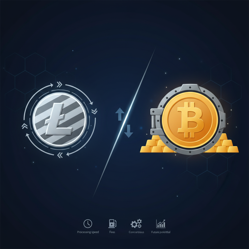 ライトコインとビットコインを比較｜決済特化と価値保存の違いを徹底解説