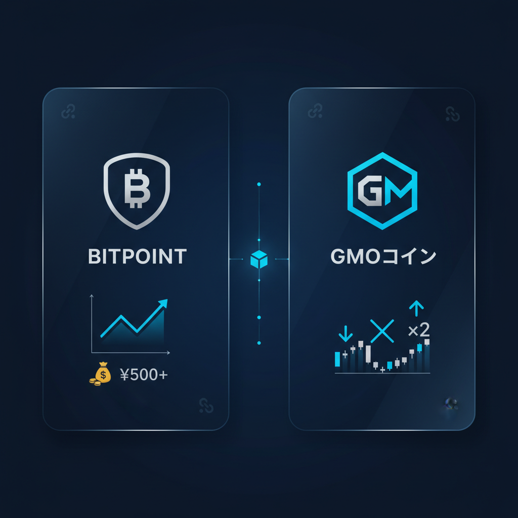 BITPOINTとGMOコインを比較|手数料・銘柄・レバレッジの違い