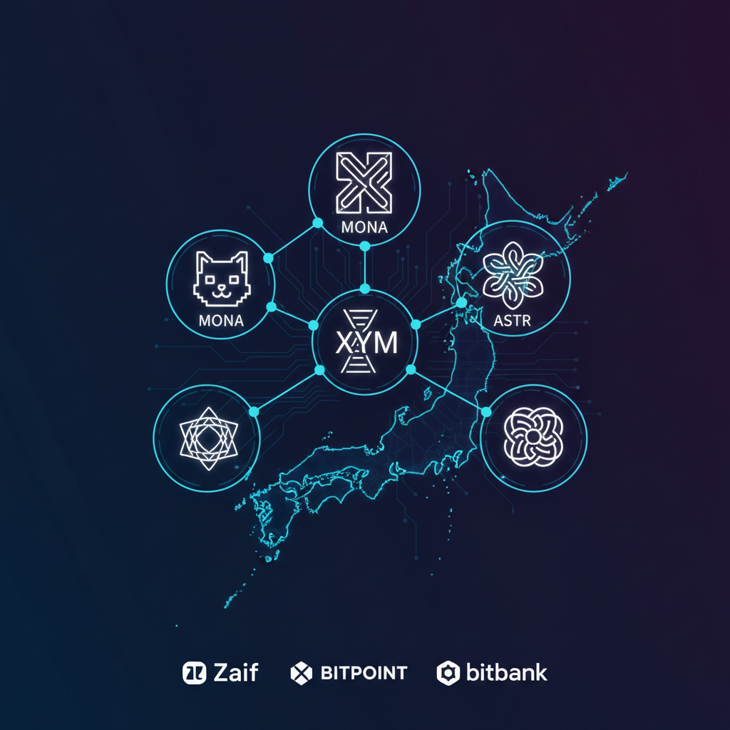 日本独自の仮想通貨銘柄一覧2026|MONA・XYM・ASTR取扱取引所
