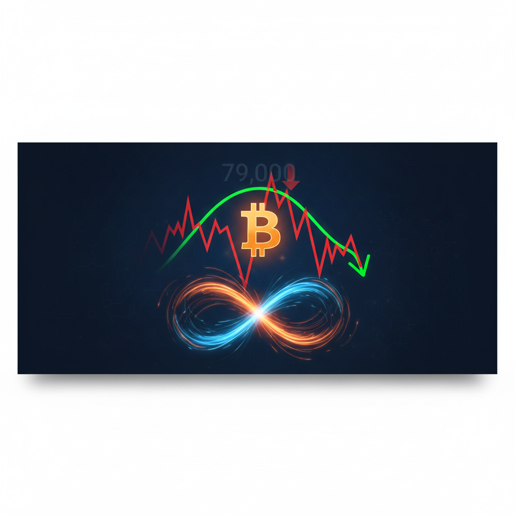 ビットコインが7.9万ドル突破後に反落　“短期の振れ”が示す市場の今