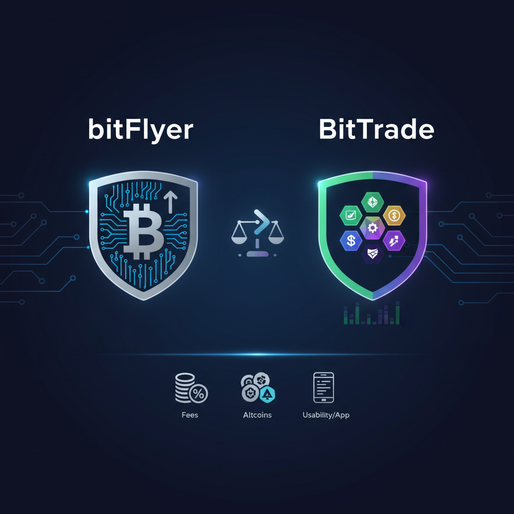 bitFlyerとBitTradeを比較｜手数料・銘柄数・使い分けの結論