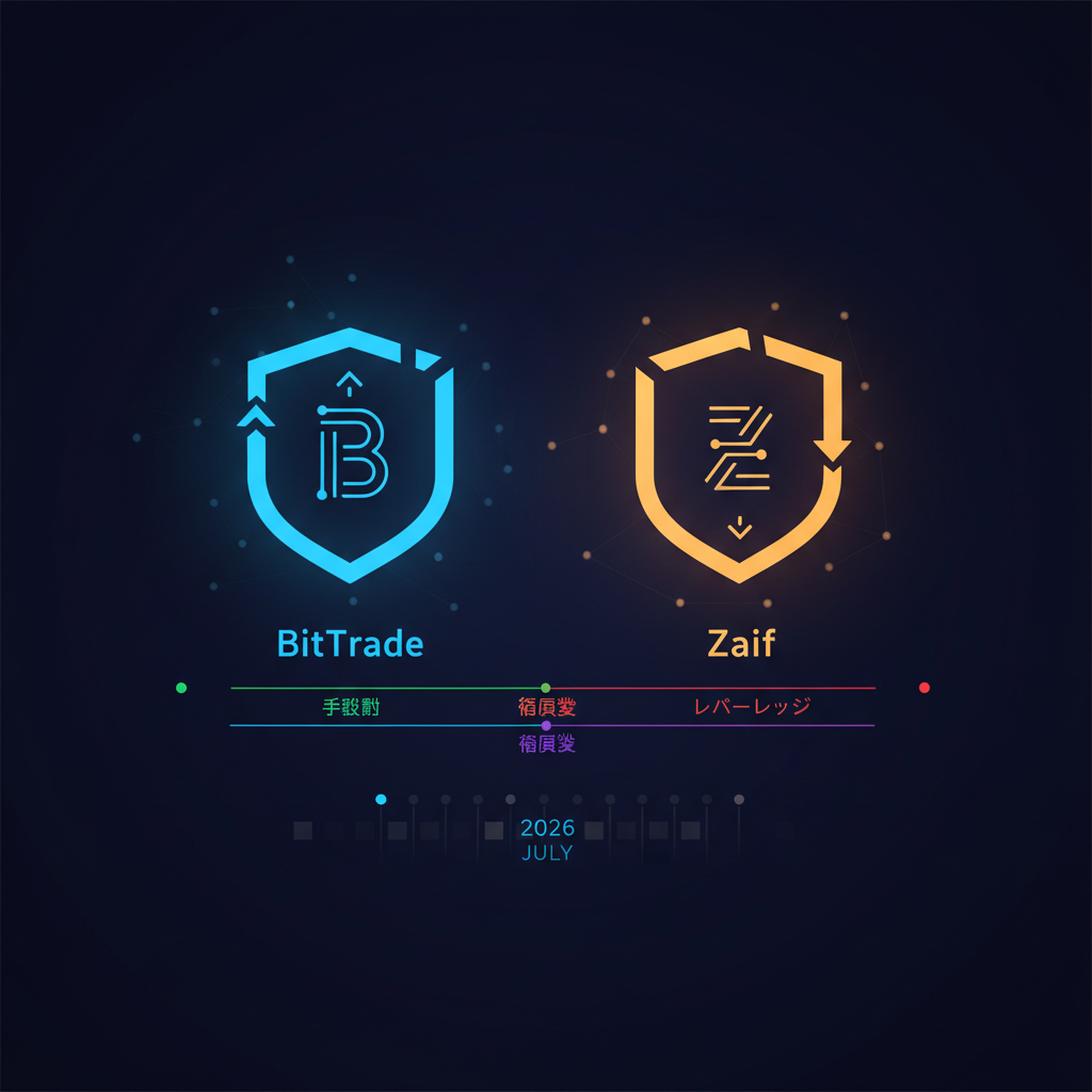 BitTradeとZaif徹底比較|手数料・銘柄数・レバレッジで選ぶ