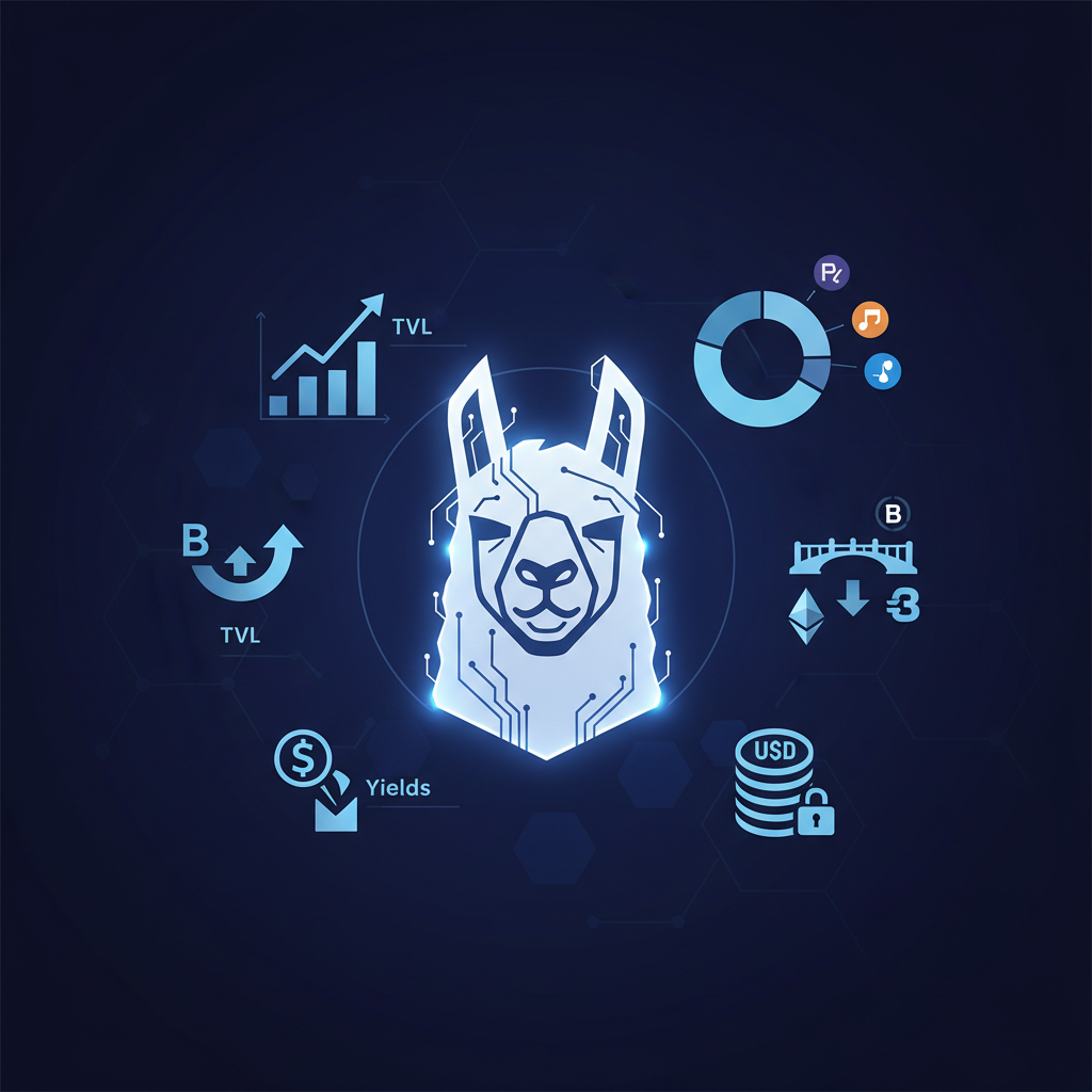 DeFiLlama 使い方完全ガイド｜TVL・利回り・ブリッジ追跡の見方