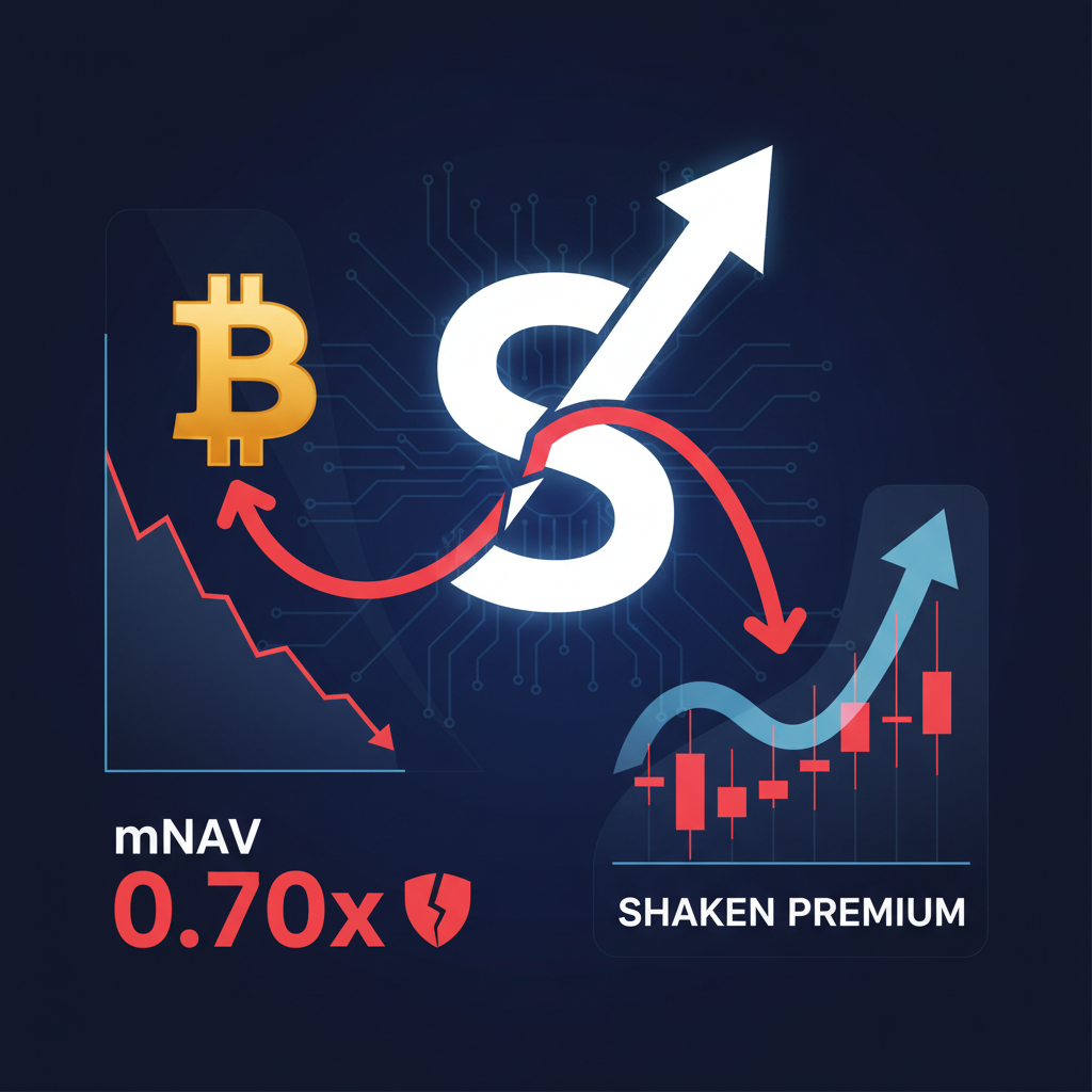 Strategy、BTC1,690枚売却でmNAV0.7倍に低下