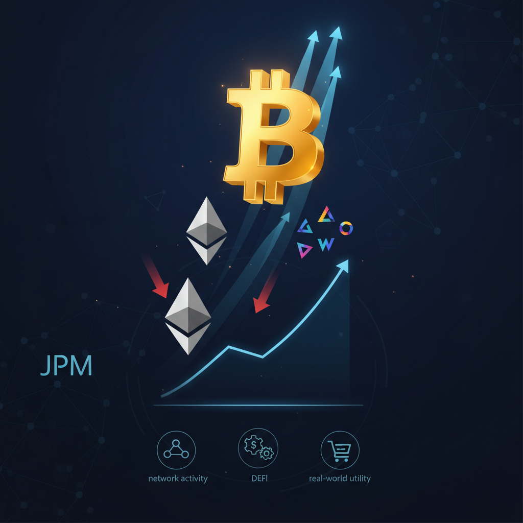 JPMorganが指摘する「BTC偏重」相場、ETHとアルトに追い風は戻るのか