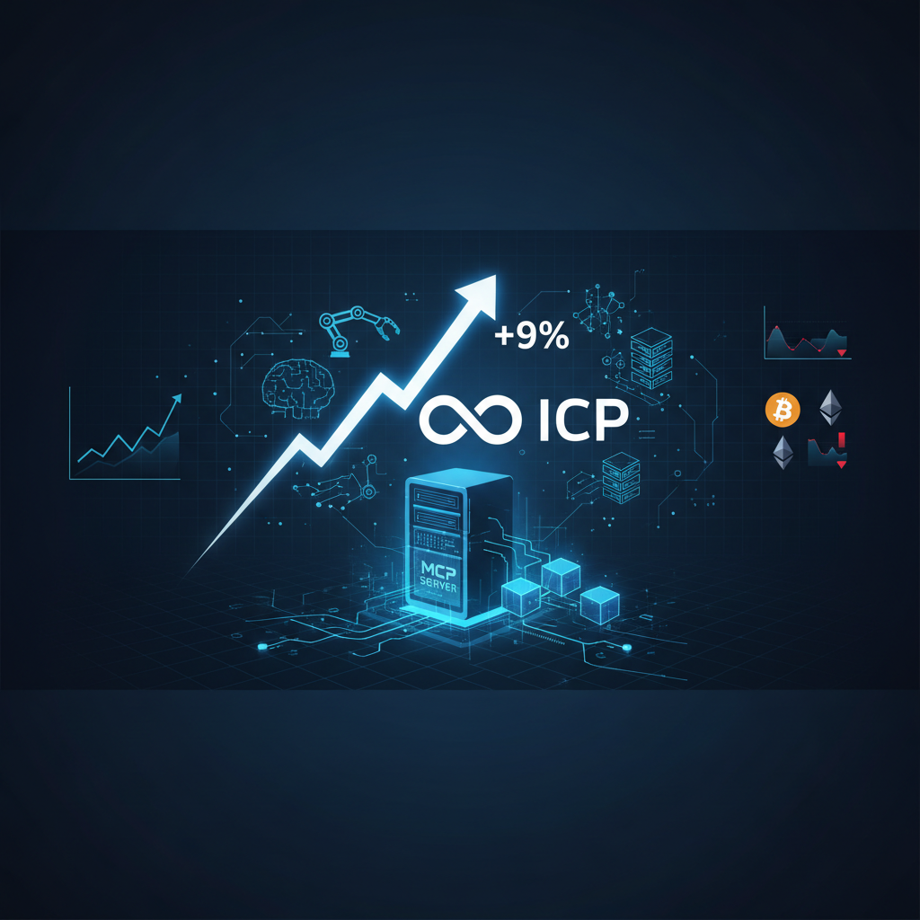 ICPが24時間で9%高、AIエージェント接続の新材料に資金集中
