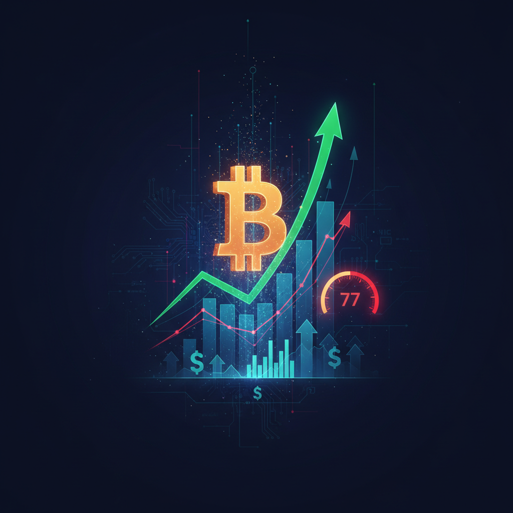 BTC7.2万ドル、需要指標10ヶ月ぶり転換もRSI77で過熱感