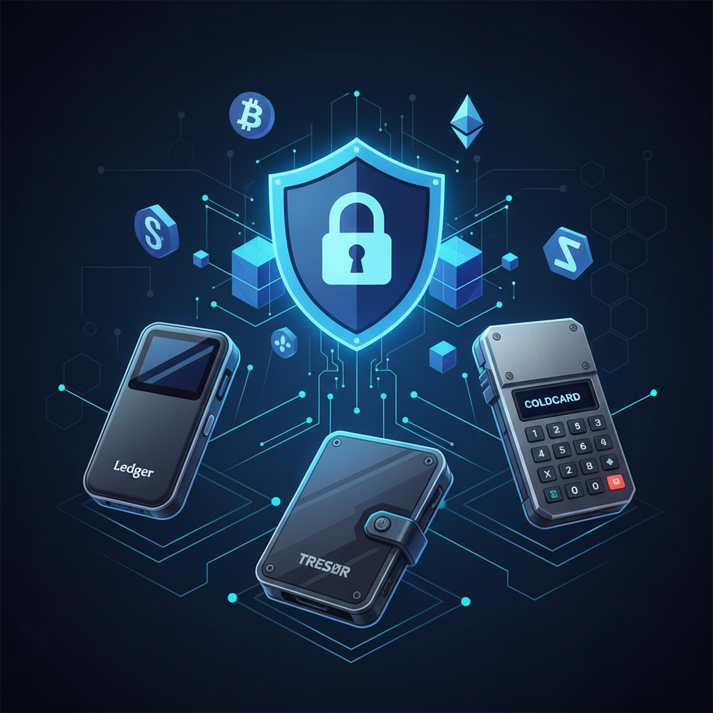 ハードウェアウォレット比較2026｜Ledger・Trezor・Coldcard徹底比較