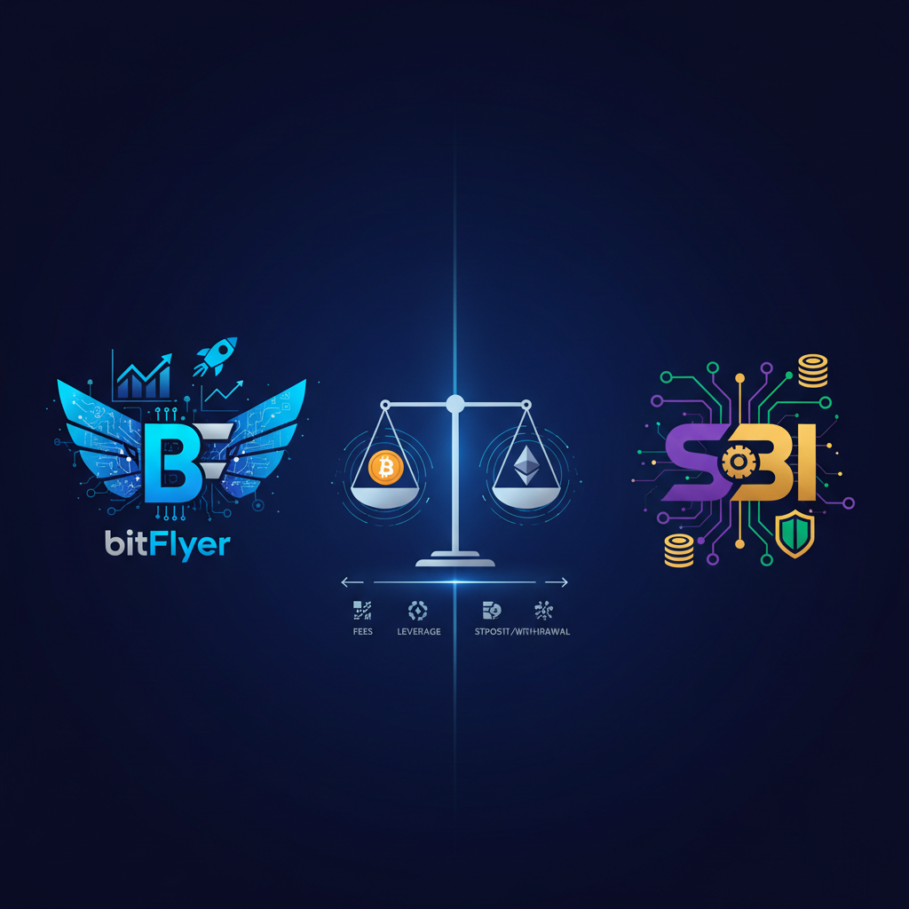 bitFlyerとSBI VCトレード比較|手数料・少額で選ぶ
